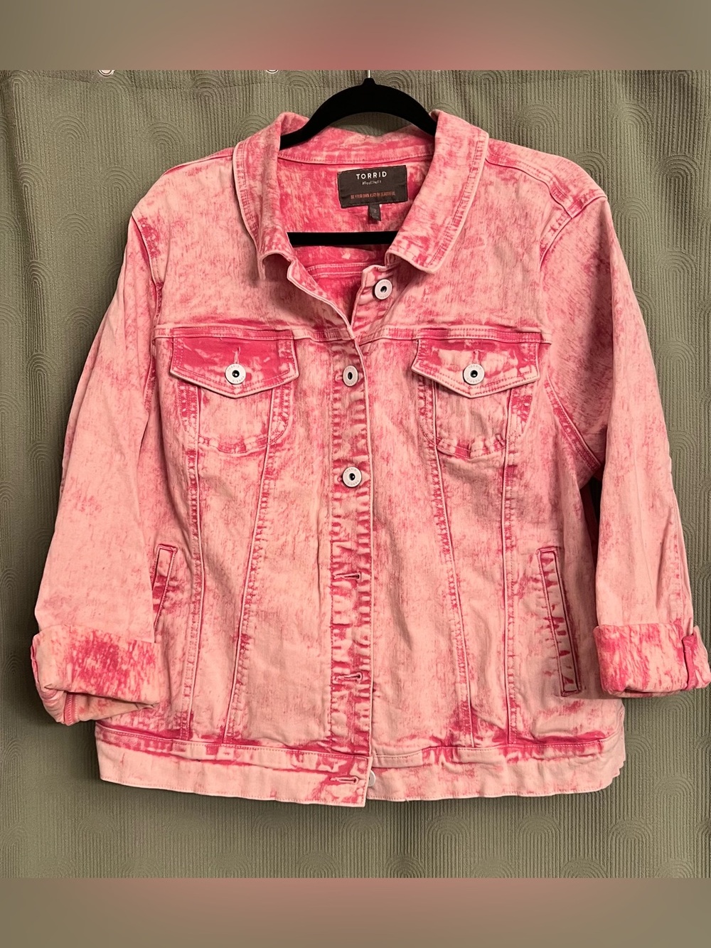 torrid Pink Tie-Dye Style Jean Jacket for Kids